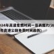 2024年高速免费时间一览表图片(202 1年高速公路免费时间最新)