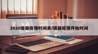2020瑞丽疫情时间表/瑞丽疫情开始时间
