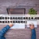 【成都疫情中高风险地区最新名单,成都疫情最新数据消息中高风险地区】