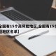 【全国有15个高风险地区,全国有15个高风险地区名单】